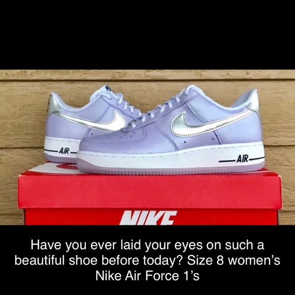 Nike Womens Air Force 1’s New Lavendar Size 8 - Picture 2 of 2